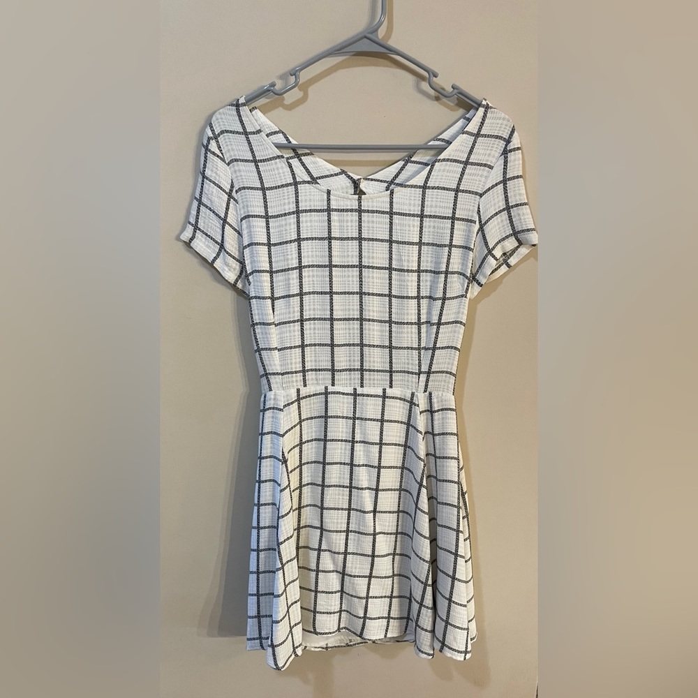 Black and white stripped MYNE dress